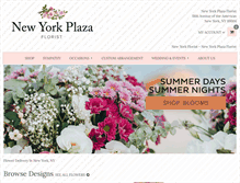 Tablet Screenshot of nyplazaflorist.com